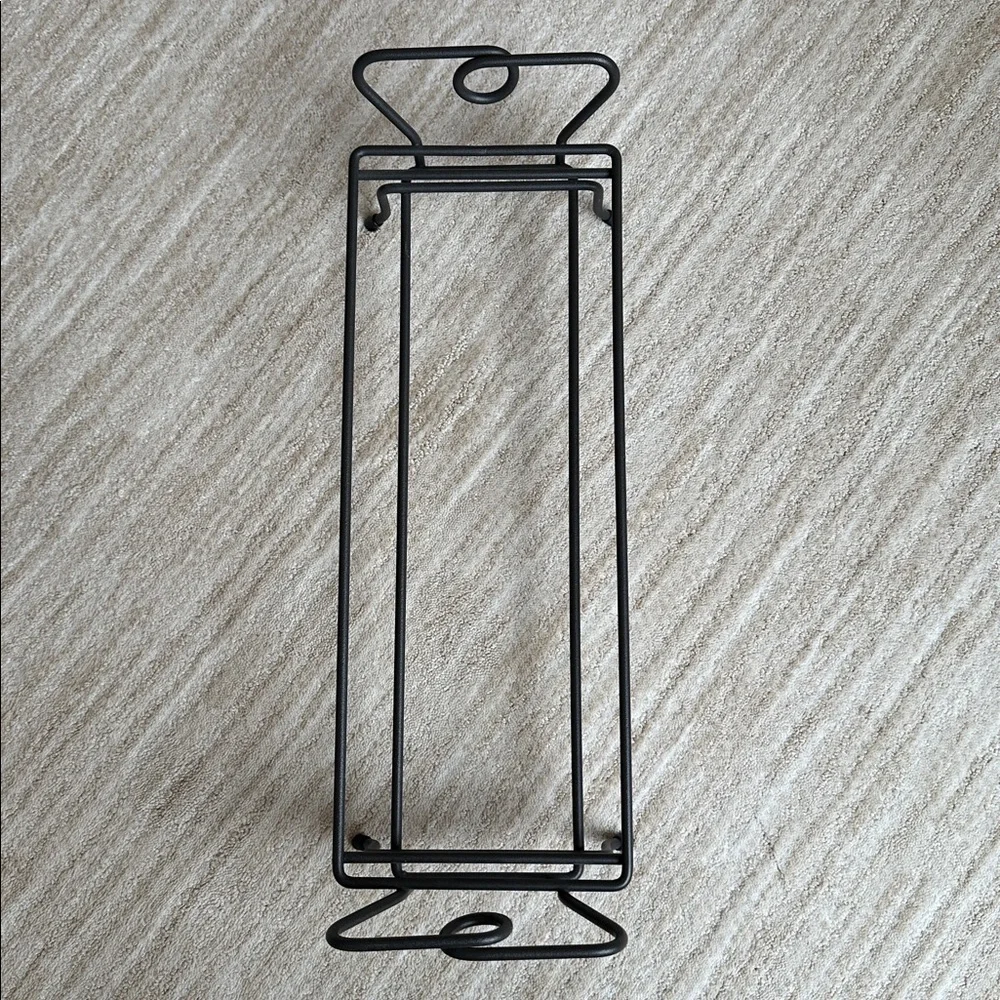 Pampered Chef Simple Additions Wrought Iron Black Metal Hospitality Stand Only
